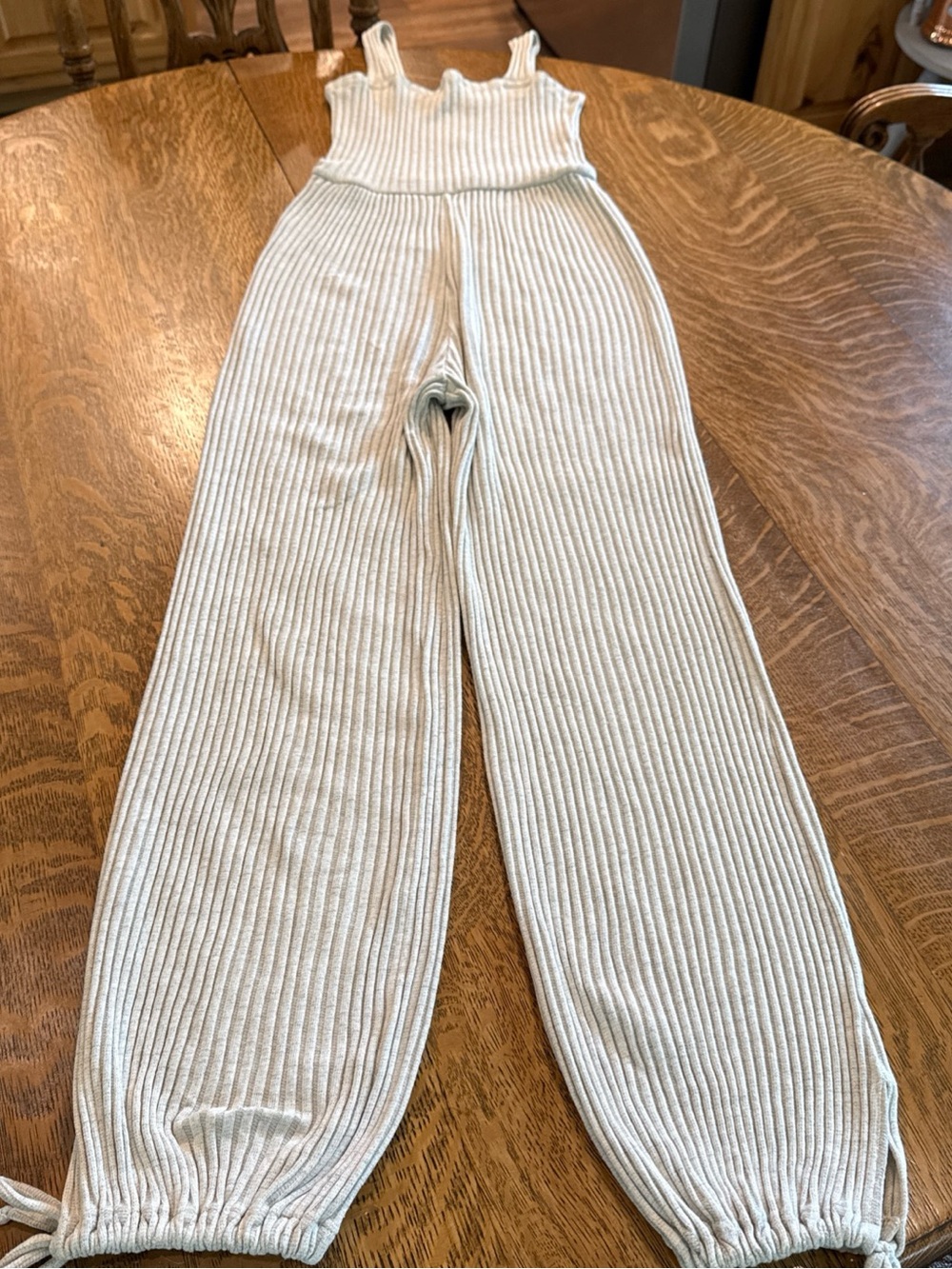 Project Social T Ribbed Knit Top in Light Beige